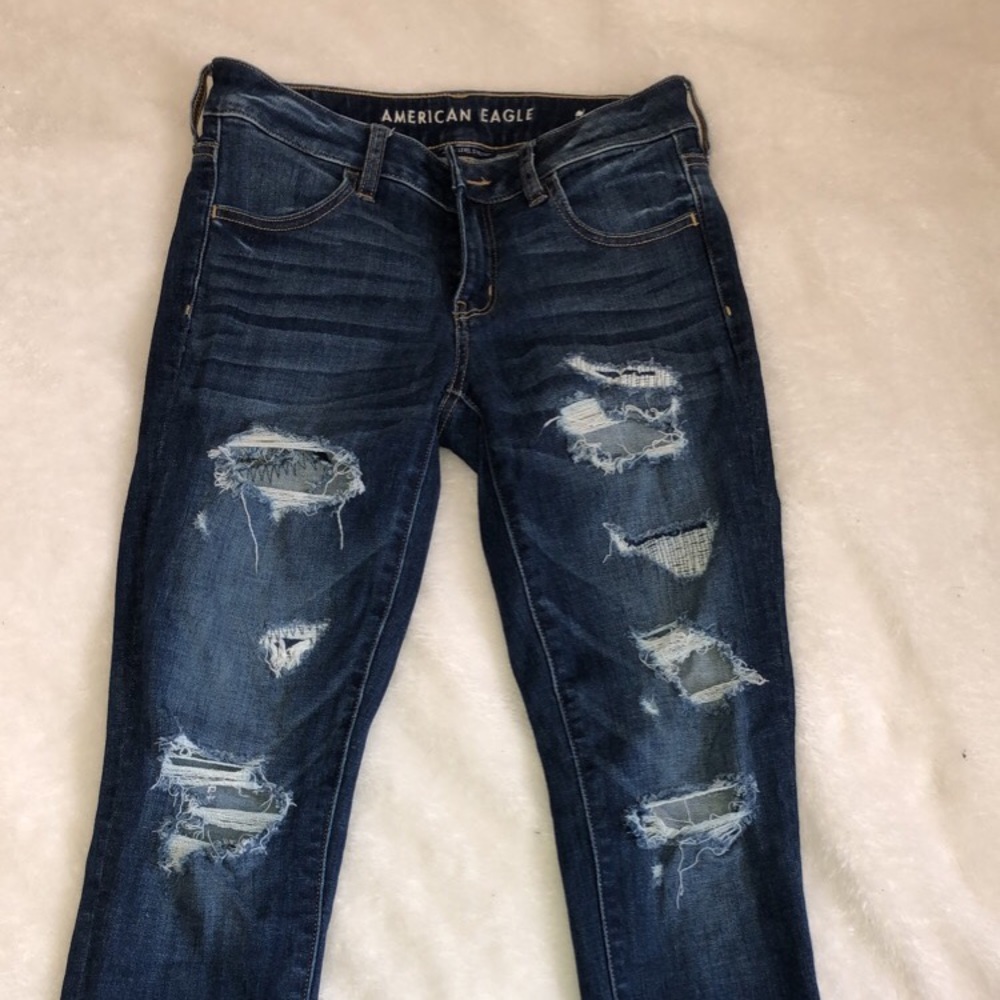 American Eagle dark wash skinny jeans, brand new